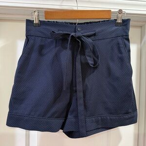 🆕🆕 BCBGMaxAzria Dark Blue High Waist Women's Shorts Size Small